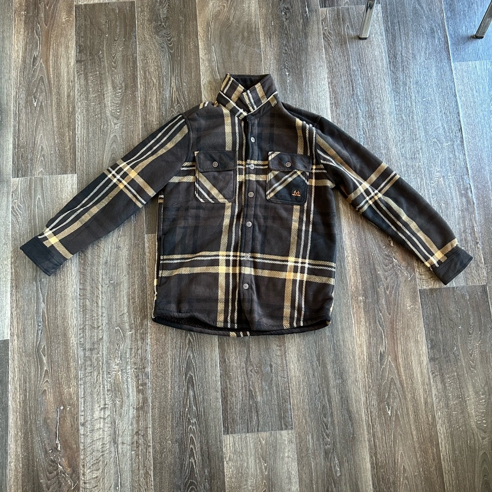 Men's Real Tree Tan Plaid Jacket